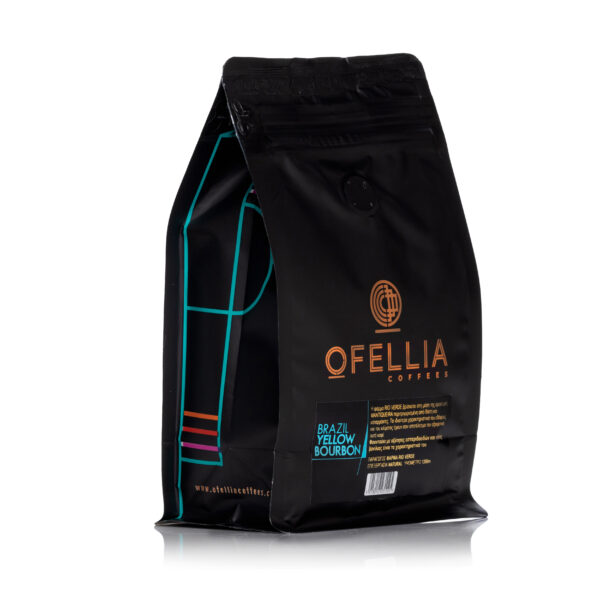 Ofellia Brazil Yellow Bourbon espresso beans Side