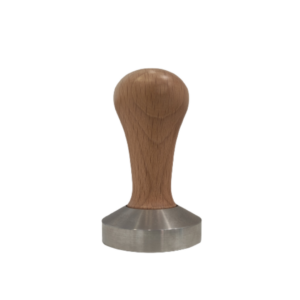 Tamper Olive S.steel Flat Base 58mm