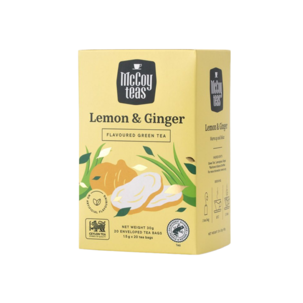 Lemon & Ginger 20 Enveloped Tea Bags