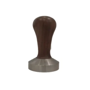 Tamper Walnut Flat Base 58mm